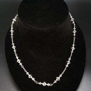 Clear crystal  necklace